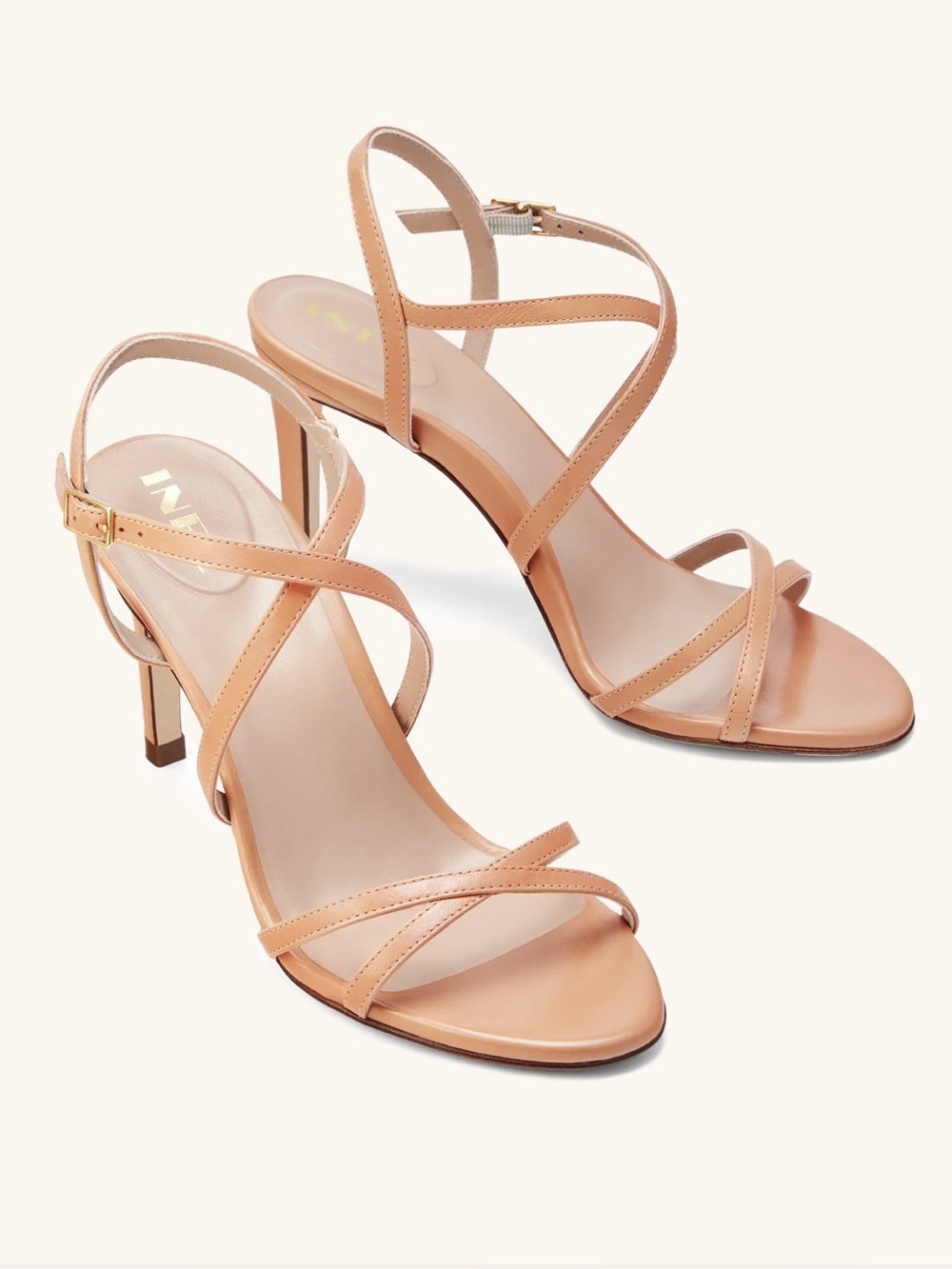 Inez Alicia Heels in Nutmeg Capretto size 8 M